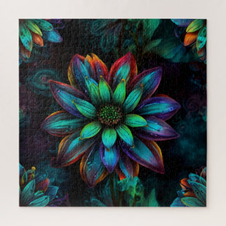 A magnificent large exotic flower blooming jigsaw puzzle