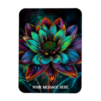 A magnificent large exotic flower blooming magnet