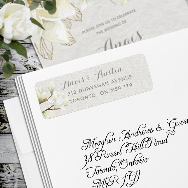 A Magnolia Afternoon Wedding Return Address (Creator Uploaded)