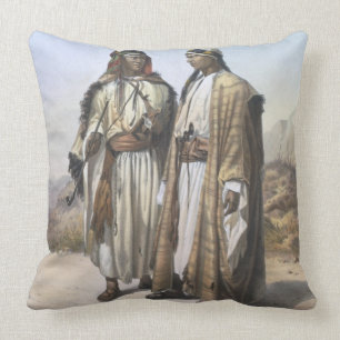 A Mahazi and a Soualeh Bedouin, illustration from Cushion