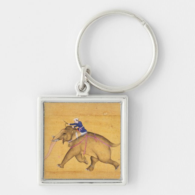 A Mahout riding an Elephant, from the Large Clive Key Ring (Front)