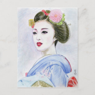 A MAIKO GIRL POSTCARD