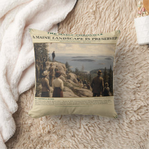 A Maine Landscape Is Preserved July 8, 1916 Cushion