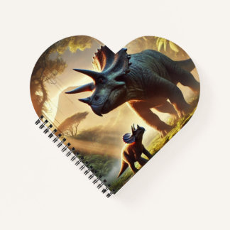 A majestic adult Triceratops Notebook