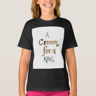 • A majestic golden crown adorned with precious ge T-Shirt