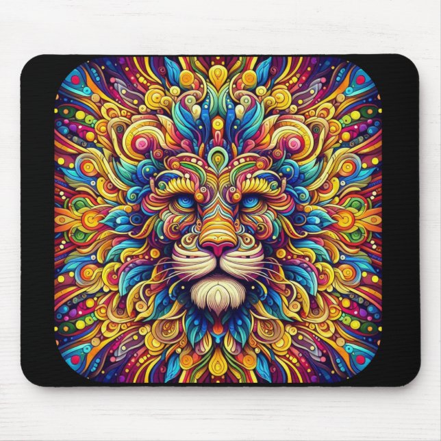 A Majestic Lion - Mouse Pad (Front)