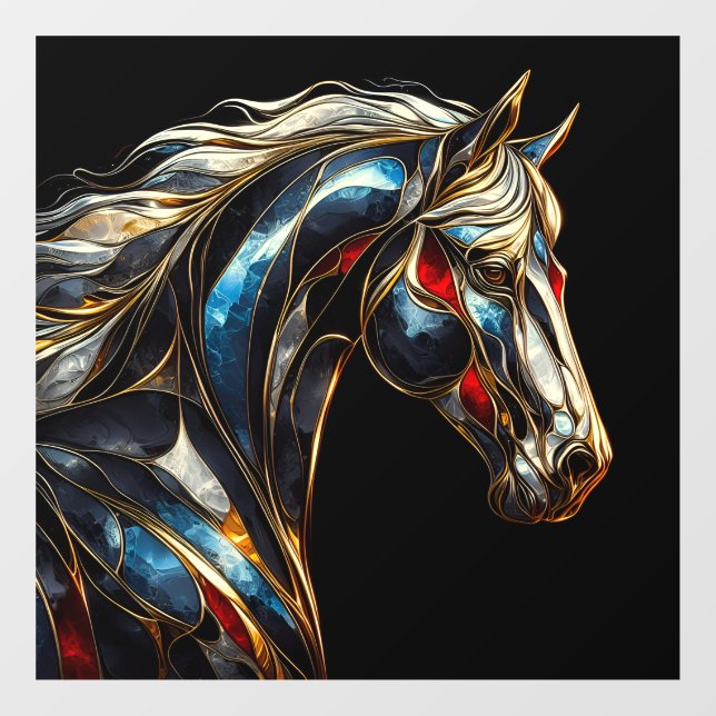 A Majestic Stallion Window Cling (Sheet)