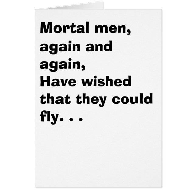 A Man and a Fly (Front)