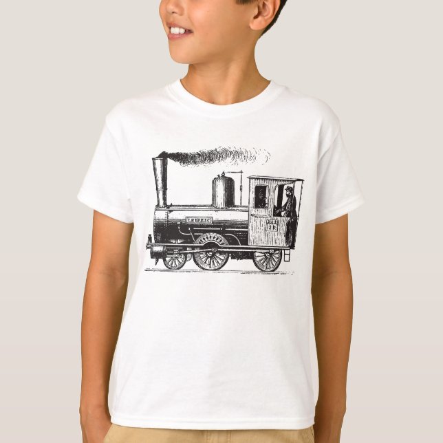 A Man and His Train - Black T-Shirt (Front)