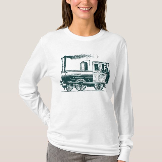 A Man and His Train - Dk Green T-Shirt (Front)