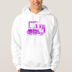 A Man and His Train - Purple Hoodie