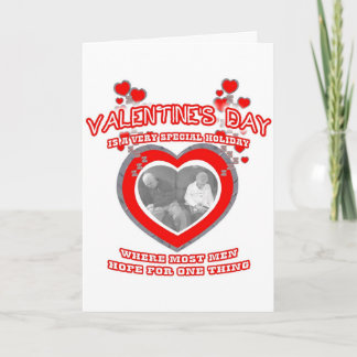 A Man’s Valentine’s Day Wish Holiday Card