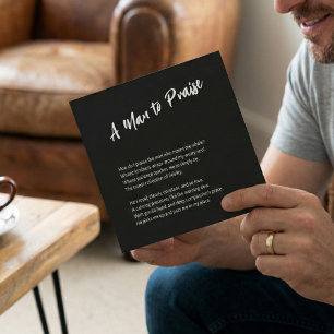 "A Man to Praise" Sentimental Holiday Card