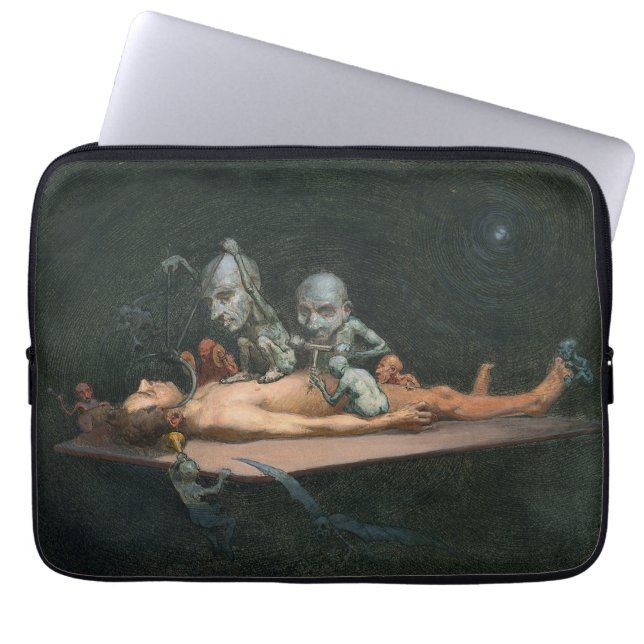 A Man's Near Death Experience & Gothic Spirits Laptop Sleeve (Front)
