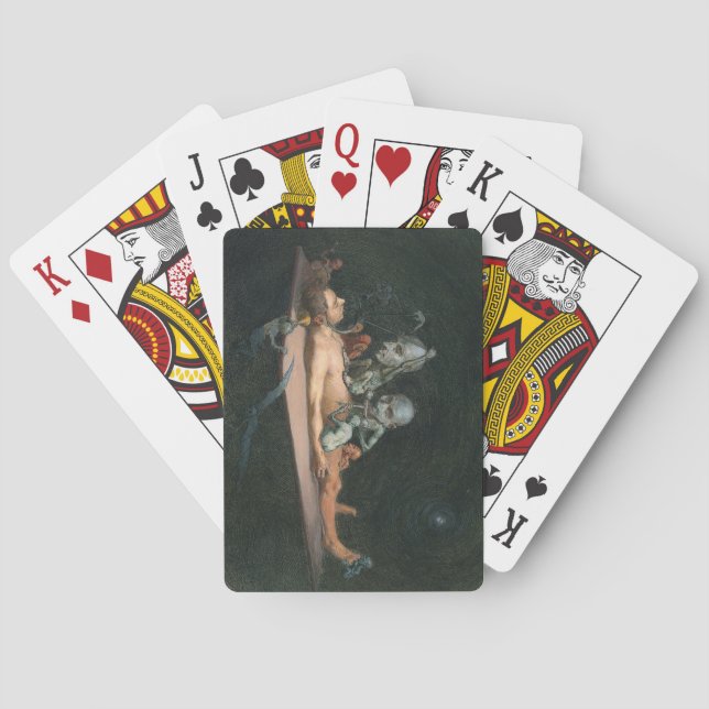 A Man's Near Death Experience & Gothic Spirits Playing Cards (Back)