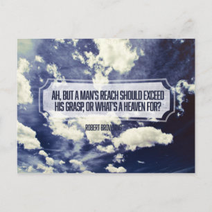 A Man's Reach Postcard