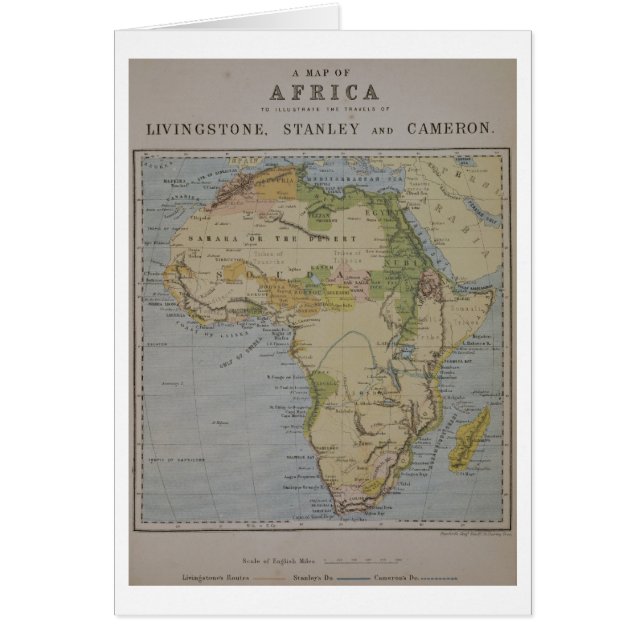 A Map of Africa to Illustrate the Travels of David (Front)