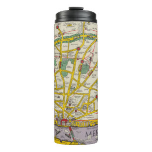 A Map of Merseyside, Liverpool Thermal Tumbler