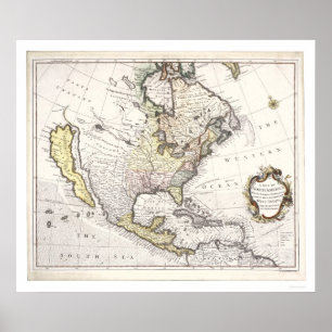 A Map of North America Poster