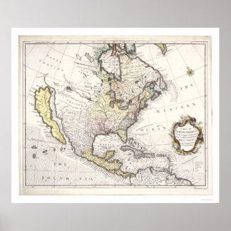 A Map of North America Poster