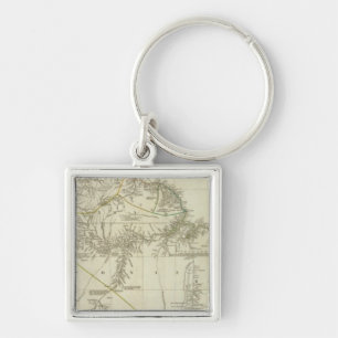 A map of South America, northern section Key Ring