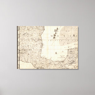 A Map of the British Empire in America Sheet 13 Canvas Print