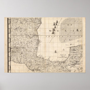 A Map of the British Empire in America Sheet 13 Poster