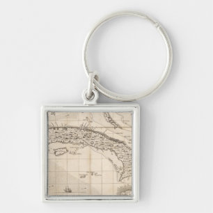 A Map of the British Empire in America Sheet 14 Key Ring