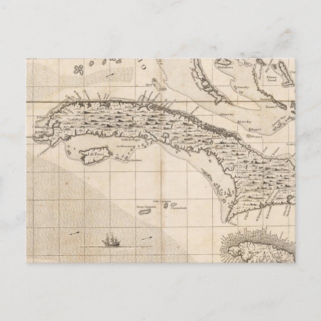 A Map of the British Empire in America Sheet 14 Postcard (Front)