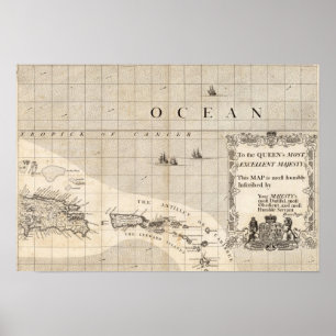 A Map of the British Empire in America Sheet 15 Poster