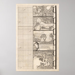 A Map of the British Empire in America Sheet 16 Poster