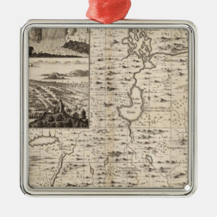 A Map of the British Empire in America Sheet 1 Metal Tree Decoration