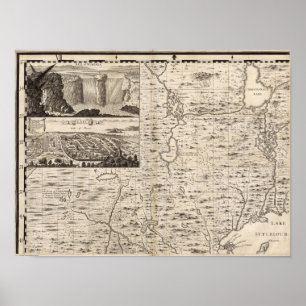 A Map of the British Empire in America Sheet 1 Poster