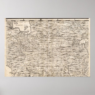 A Map of the British Empire in America Sheet 2 Poster