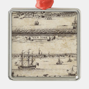A Map of the British Empire in America Sheet 4 Metal Tree Decoration