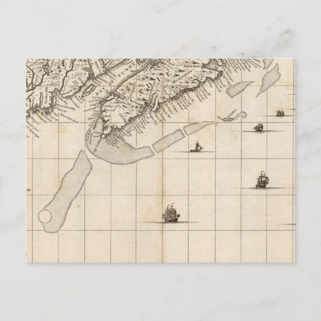 A Map of the British Empire in America Sheet 7 Postcard (Front)