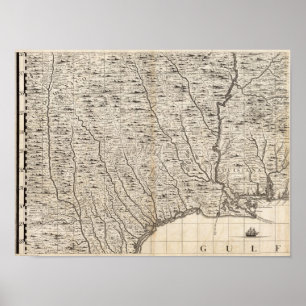 A Map of the British Empire in America Sheet 9 Poster