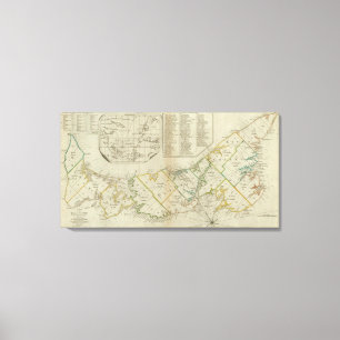 A Map of the Island of St John Canvas Print