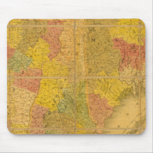 A Map of the New England States Mouse Pad