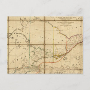 A Map of the Province of Upper Canada Postcard