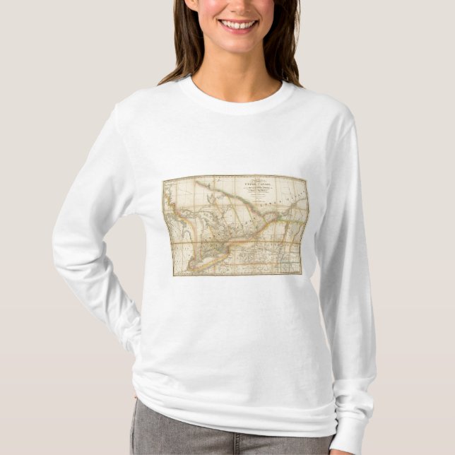 A Map of the Province of Upper Canada T-Shirt (Front)