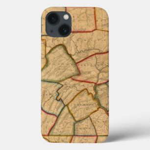 A Map Of The State Of Pennsylvania iPhone 13 Case