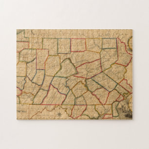 A Map Of The State Of Pennsylvania Jigsaw Puzzle