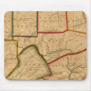 A Map Of The State Of Pennsylvania Mouse Pad