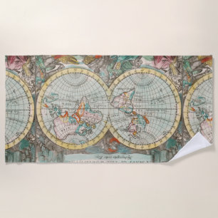 A Map of the World Beach Towel