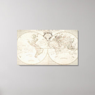 A Map of the World Canvas Print