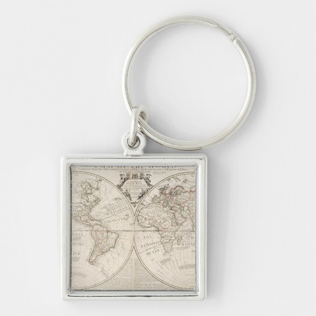 A Map of the World Key Ring (Front)
