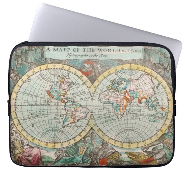 A Map of the World  Laptop Sleeve (Front)