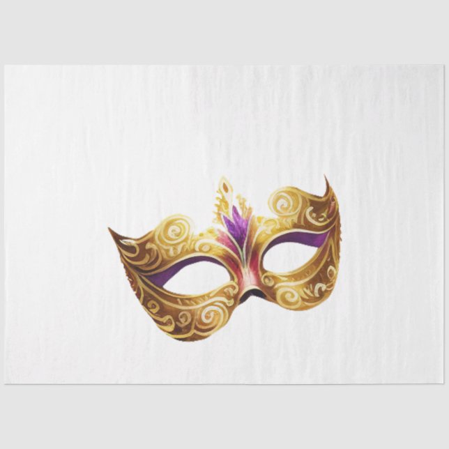 A Mardi Gras Mask Series Design 11 Tissue Paper (Front)