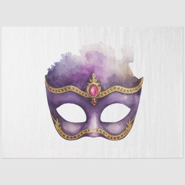 A Mardi Gras Mask Series Design 23 Tissue Paper (Front)